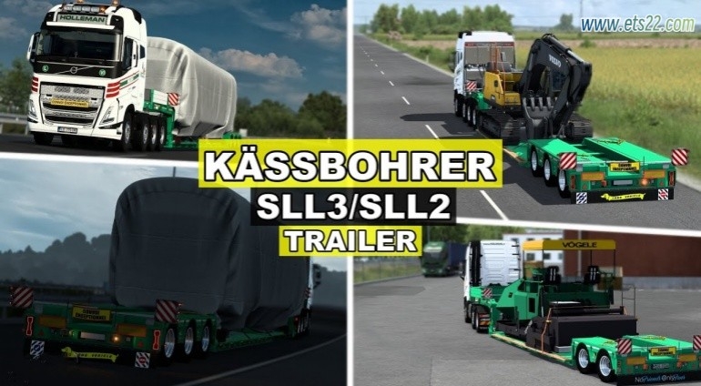 【付费模组泄露搬运】Kassbohrer SLL3/SLL2 拖车包 v1.4 1.51