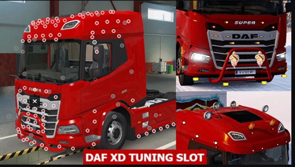 调整部件-欧卡资源站DAF XD 配件插件插槽 V1.0 1.49欧卡2mod(1)