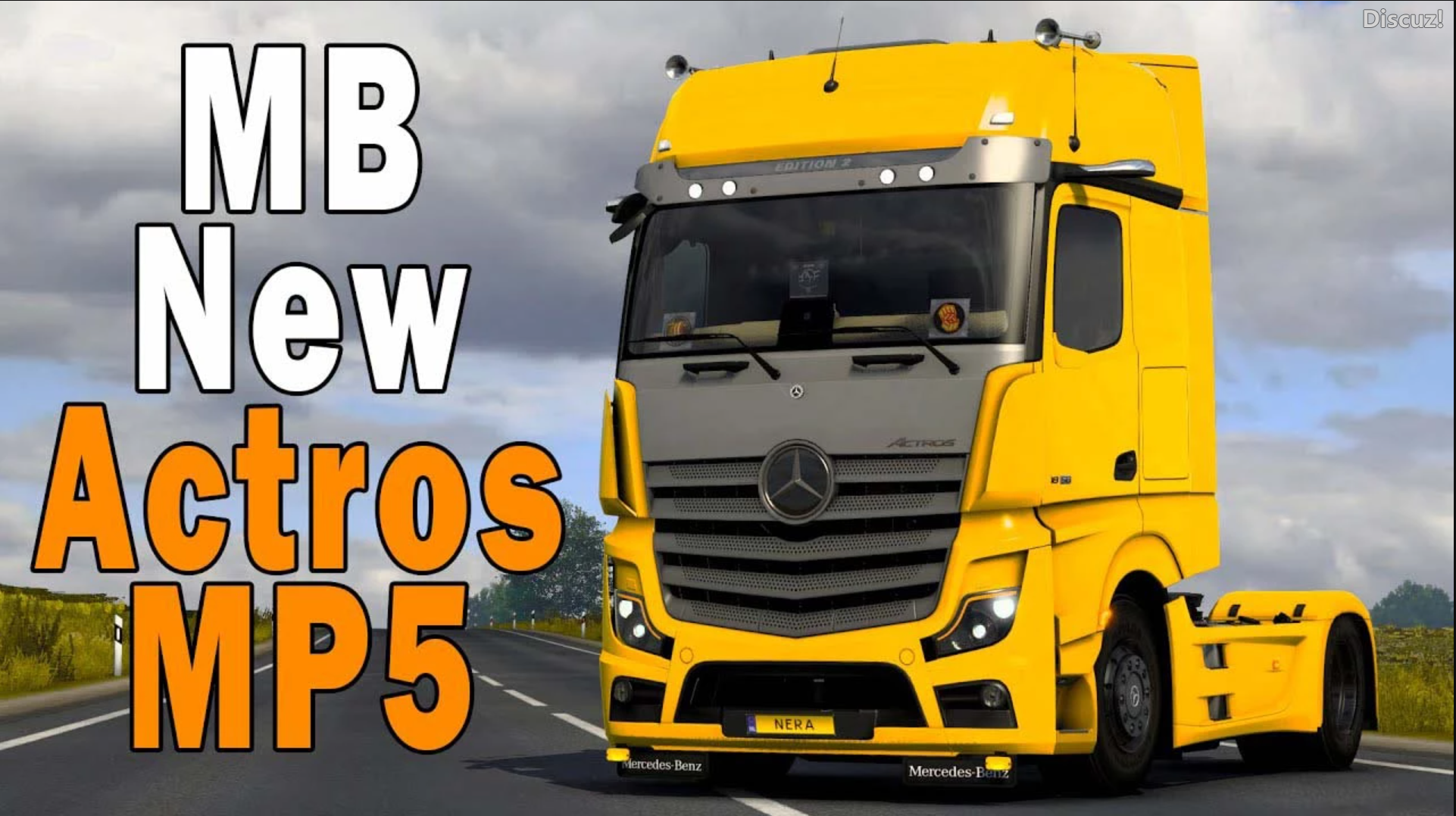 车头Mod-欧卡资源站梅赛德斯奔驰新ACTROS 2019 V1.49欧卡2mod(1)