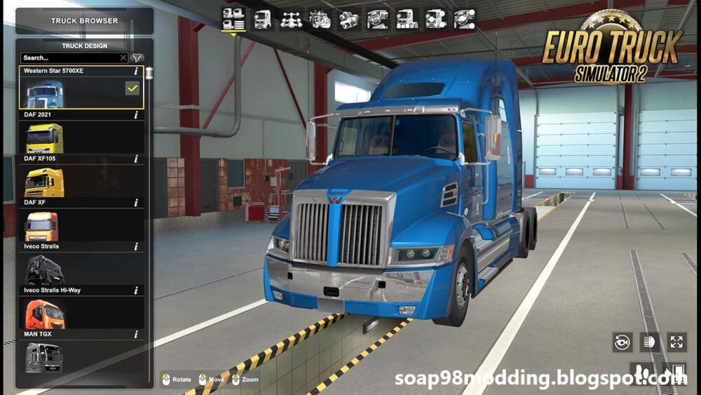 车头Mod-欧卡资源站Western Star 5700XE by soap98 – ETS2 v1.1.6欧卡2mod(2)