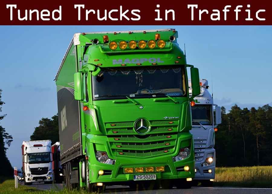  AI车辆-欧卡资源站TrafficManiac v7.1.1 的 Tuned Truck Traffic Pack欧卡2mod(1)