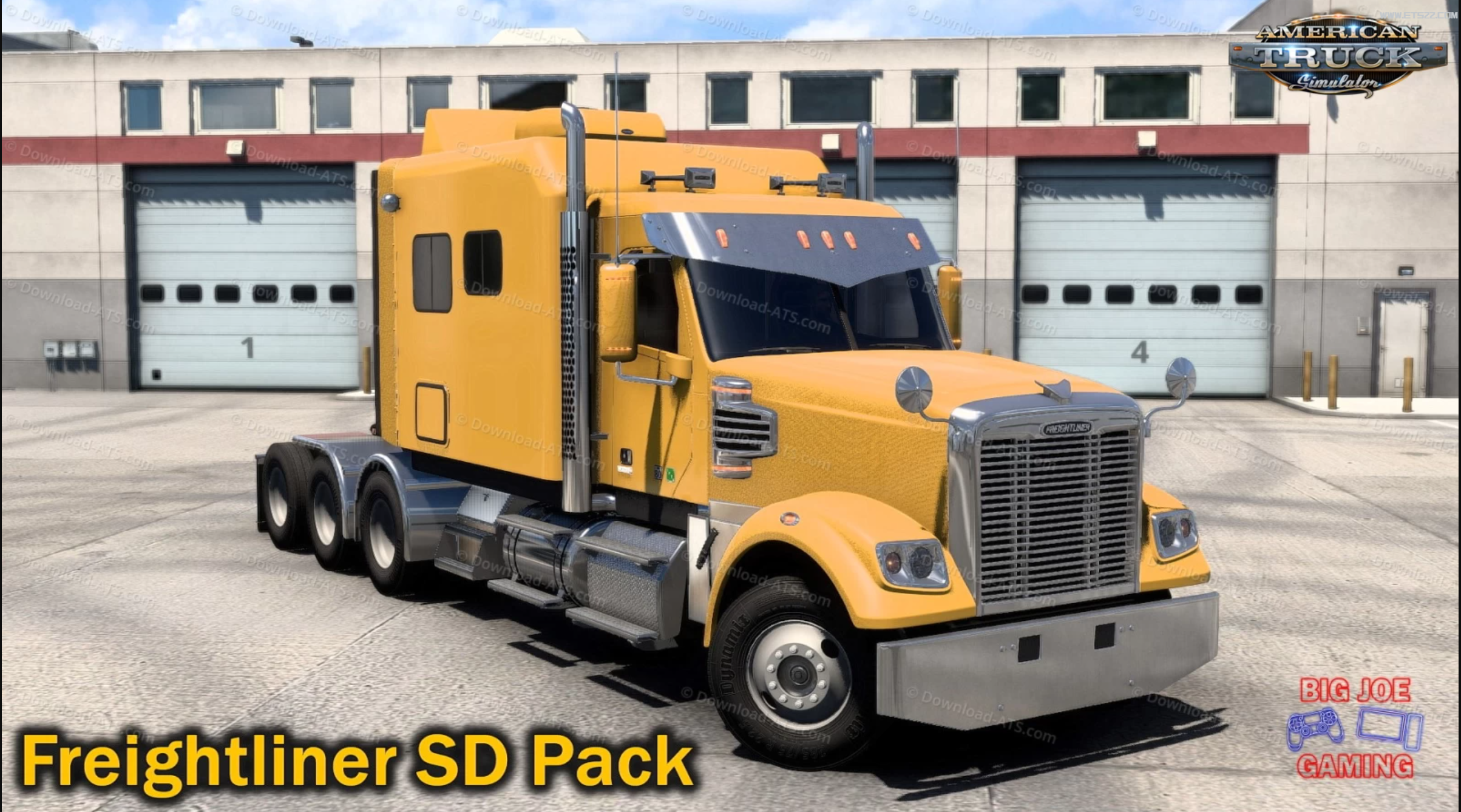 「美卡Mod区」-欧卡资源站【美卡】Freightliner SD Pack v2.1.1 By Big Joe Gaming （1.49.x） for ATS欧卡2mod(1)