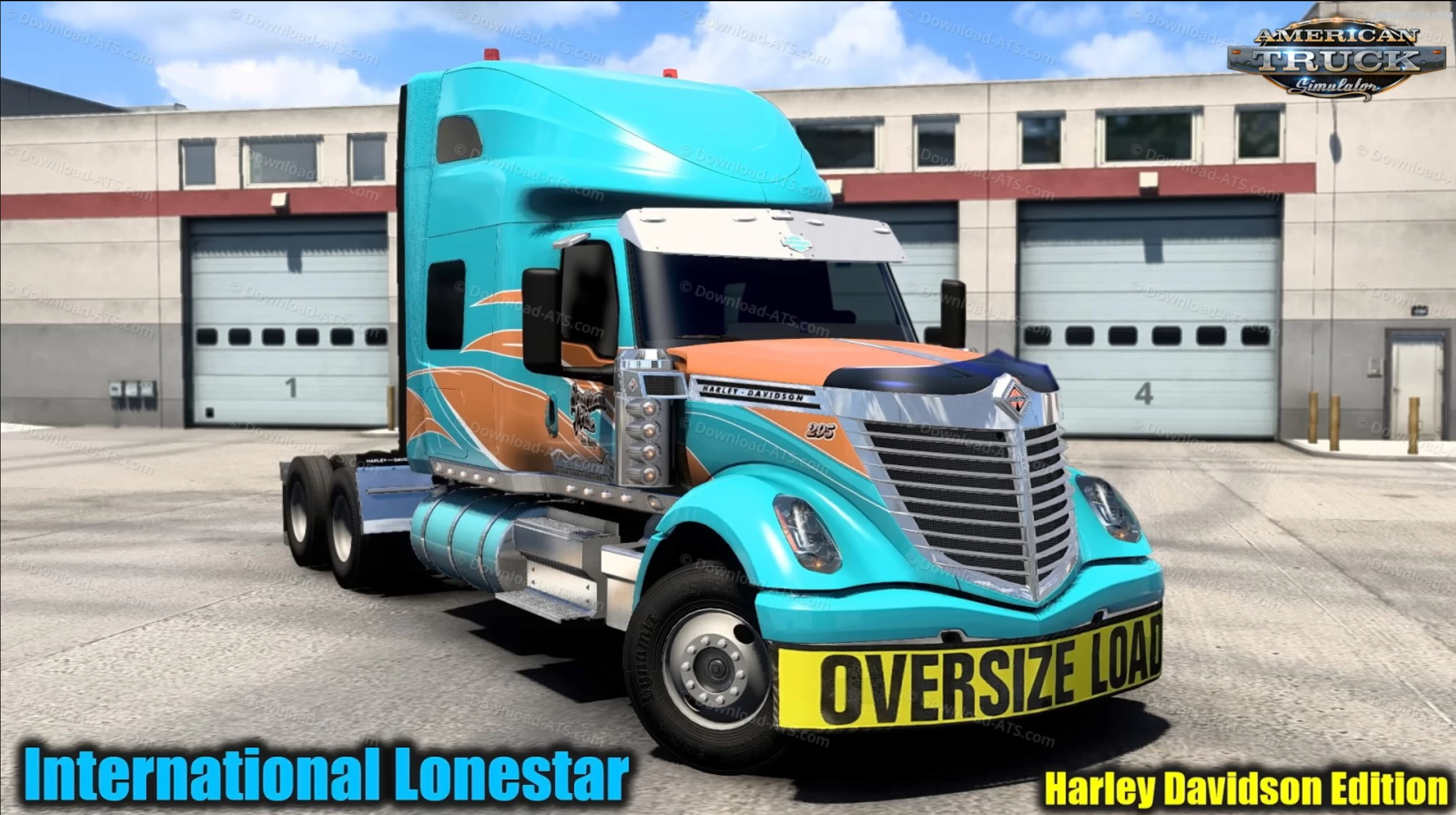 「美卡Mod区」-欧卡资源站【美卡】国际 Lonestar Harley Davidson v5.8 （1.49.x） for ATS欧卡2mod(1)