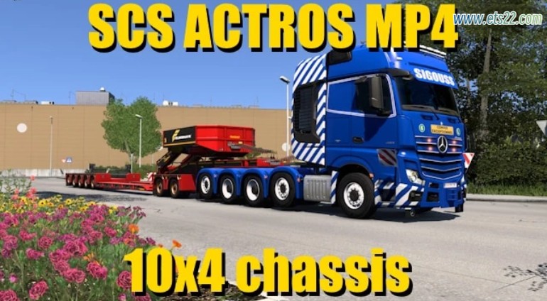 车头Mod-欧卡资源站SCS ACTROS MP4 10X4 机箱 V1.0 1.49欧卡2mod(1)