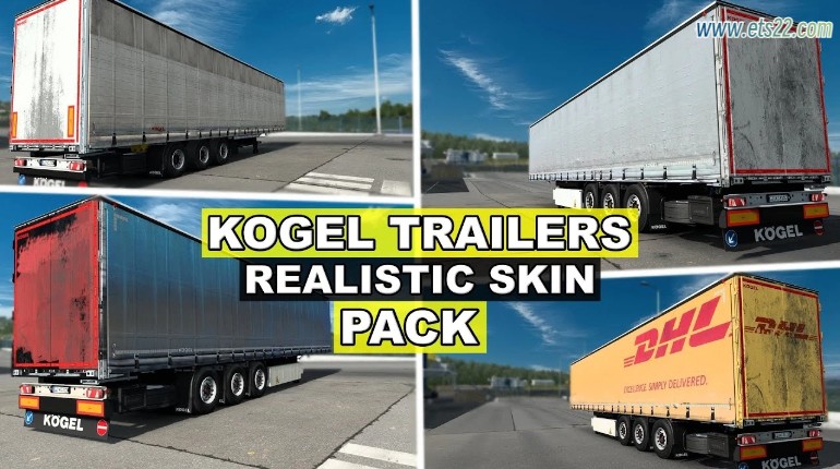 「欧卡涂装区」-欧卡资源站KOGEL TRAILERS CARGO/MEGA的逼真皮肤包 V1.0  1.49欧卡2mod(1)