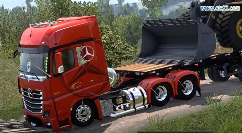 「欧卡2Mod区」-欧卡资源站梅赛德斯奔驰 ACTROS 2014 1.49欧卡2mod(1)