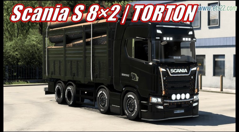 车头Mod-欧卡资源站斯堪尼亚 S 8×2 BY FINION （前四后八） ETS2 1.49欧卡2mod(1)