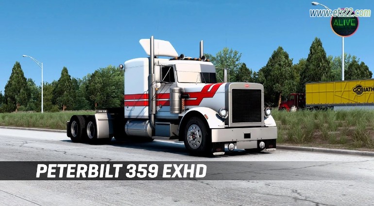 「美卡Mod区」-欧卡资源站【美卡MOD】PETERBILT 359 的 OUTLAW V1.2.5 1.49欧卡2mod(2)