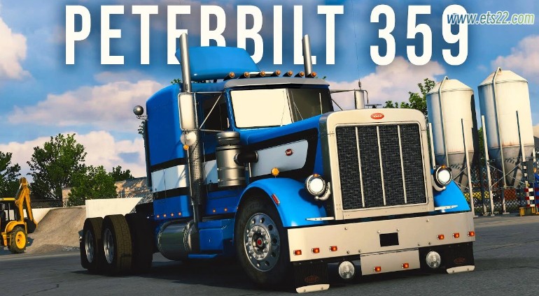 「美卡Mod区」-欧卡资源站【美卡MOD】PETERBILT 359 的 OUTLAW V1.2.5 1.49欧卡2mod(1)