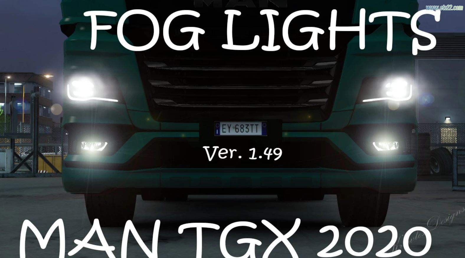 车头Mod-欧卡资源站下一代 MAN TGX 2020 雾灯 1.49欧卡2mod(1)