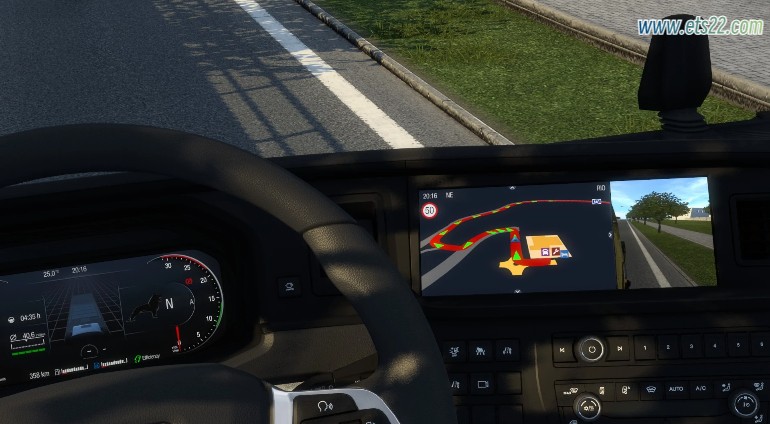 其他Mod-欧卡资源站MAN TGX 2020 信息娱乐系统 MOD V1.0 1.49欧卡2mod(1)