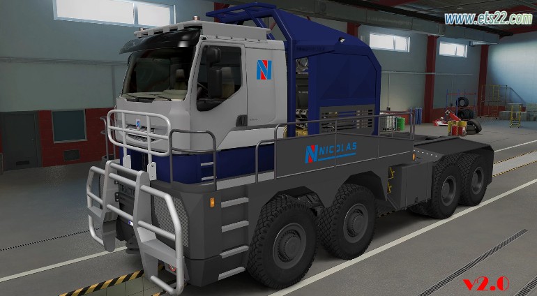 车头Mod-欧卡资源站雷诺 KERAX TRACTOMAS 8X8 V2.0 ETS2 1.49.x欧卡2mod(1)