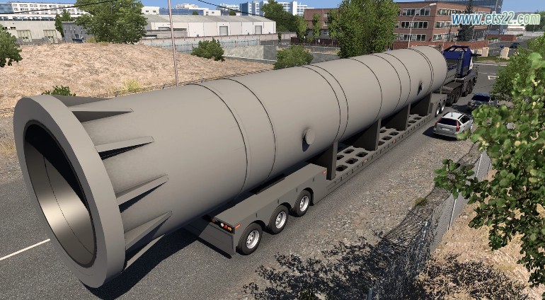 拖车Mod-欧卡资源站多轴线大载拖车 V2.0 ETS2 1.49.x欧卡2mod(3)