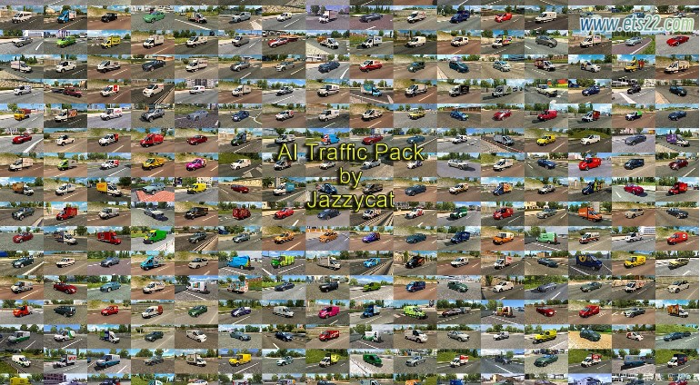  AI车辆-欧卡资源站AI TRAFFIC PACK BY JAZZYCAT AI轿车交通包 v21.8.1 1.50欧卡2mod(2)