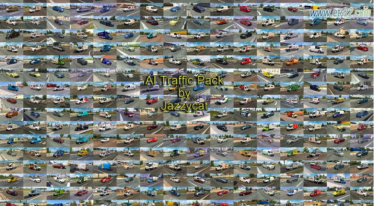  AI车辆-欧卡资源站AI TRAFFIC PACK BY JAZZYCAT AI轿车交通包 v21.8.1 1.50欧卡2mod(3)