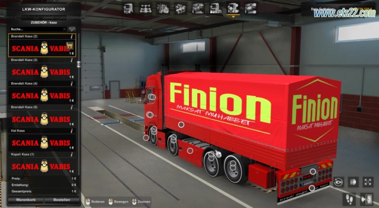 其他Mod-欧卡资源站斯堪尼亚 S 8×2 BY FINION （KIRKAYAK） 1.50欧卡2mod(3)