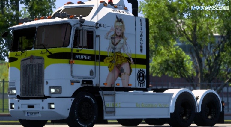 「欧卡涂装区」-欧卡资源站RUPEE SKIN FOR OVERFLOATER KENWORTH K100-E 皮肤 V1.0欧卡2mod(1)