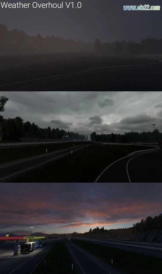 其他Mod-欧卡资源站WEATHER OVERHOUL 天气大修 v1.0 1.50欧卡2mod(2)