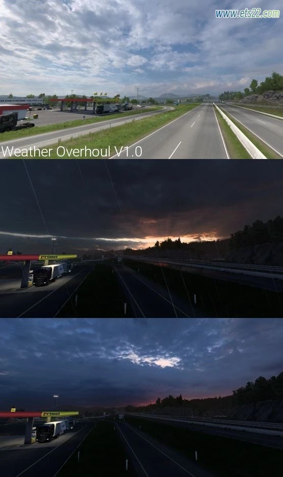 其他Mod-欧卡资源站WEATHER OVERHOUL 天气大修 v1.0 1.50欧卡2mod(1)