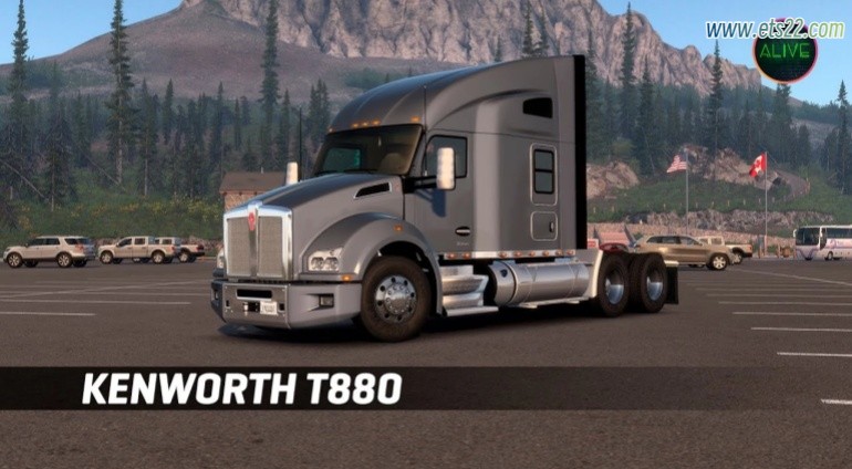 「美卡Mod区」-欧卡资源站[美卡mod] KENWORTH T880 BY 弗兰克秘鲁 v1.17 1.50欧卡2mod(4)