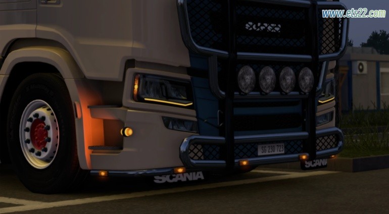 调整部件-欧卡资源站SCANIA R/S 2016 橙色大灯 v1.0  1.50欧卡2mod(1)