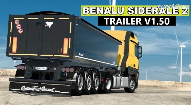 拖车Mod-欧卡资源站BENALU SIDERALE 2 拖车 1.50欧卡2mod(1)