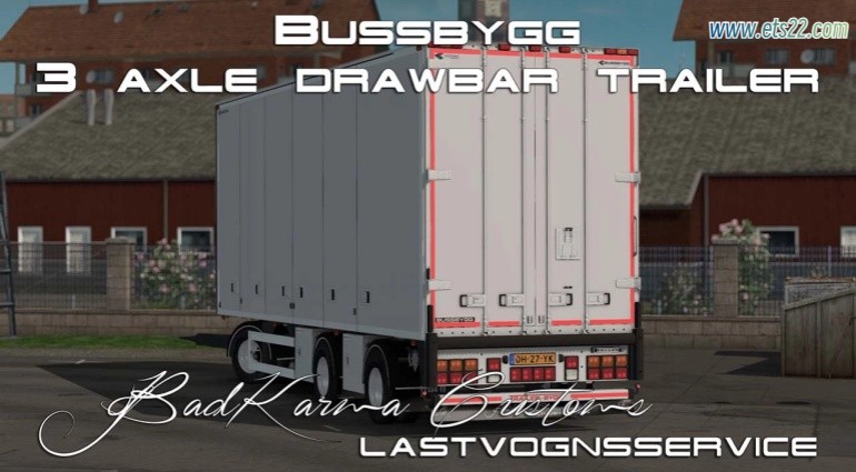 拖车Mod-欧卡资源站BUSSBYGG 3轴牵引拖车 v1.4.2 1.50欧卡2mod(1)