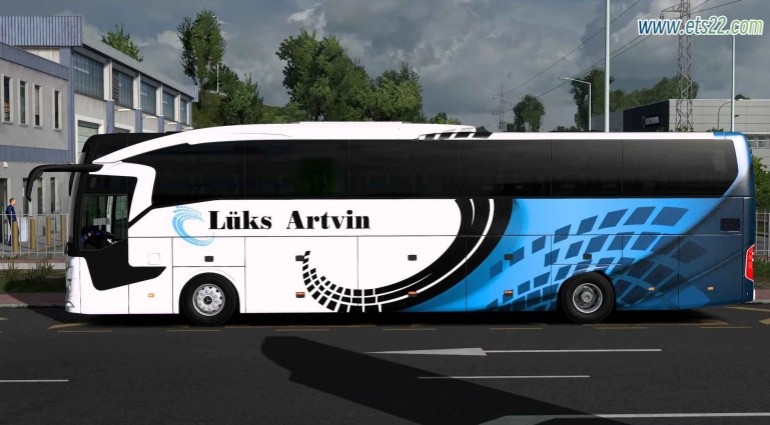 「欧卡涂装区」-欧卡资源站梅赛德斯奔驰 Travego Luks Artvin 涂装 1.50欧卡2mod(3)