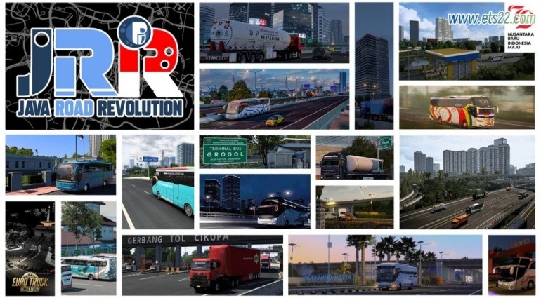 地图Mod-欧卡资源站Java Road Revolution for Promods v0.80b 1.50欧卡2mod(1)