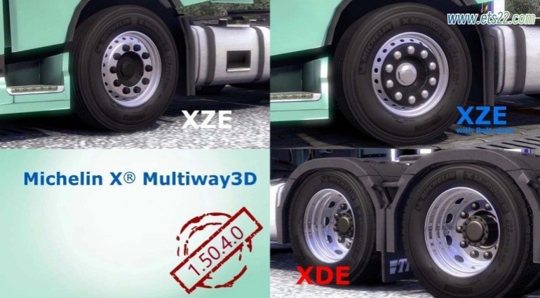 其他Mod-欧卡资源站米其林 X Multiway 3D v1.50欧卡2mod(1)