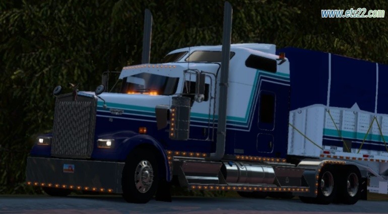 「美卡Mod区」-欧卡资源站[美卡mod] Kenworth W900L 配件包 v6.0 1.51欧卡2mod(1)