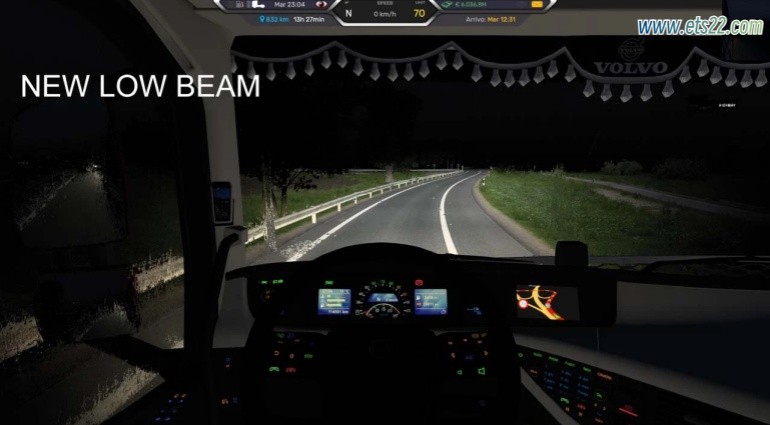 其他Mod-欧卡资源站Original Head Lighs 改进版 v1.0 1.51欧卡2mod(2)