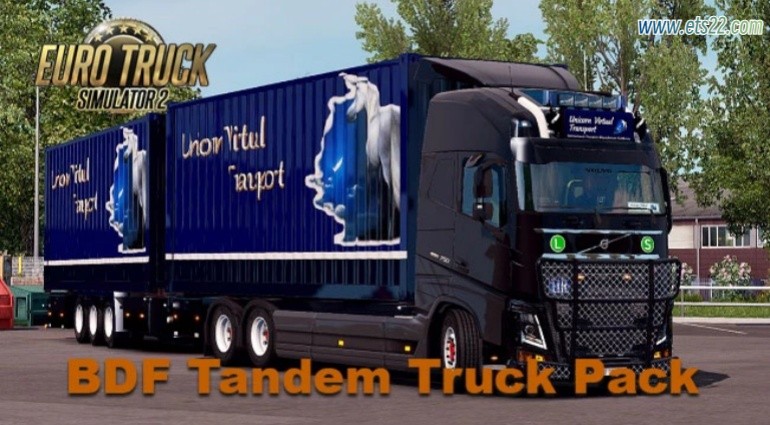 车头Mod-欧卡资源站BDF Tandem Truck Pack 153欧卡2mod(1)