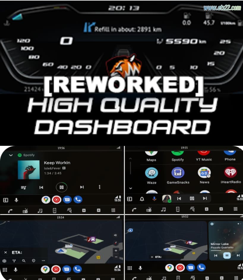 「欧卡2Mod区」-欧卡资源站[ETS2] High Quality Dashboard – DAF 2021 XG & XG+ [1.53]欧卡2mod(1)